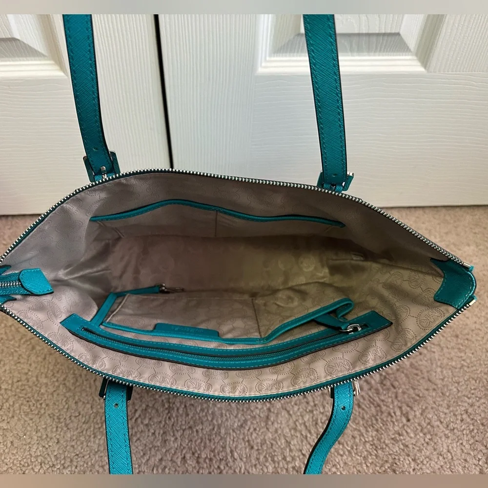 Michael Kors Vibrant Teal Tote Bag - Picture 4 of 4